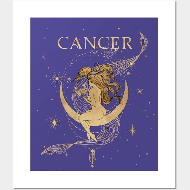 Cancer zodiac sign Wall Art by ArtStyleAlice